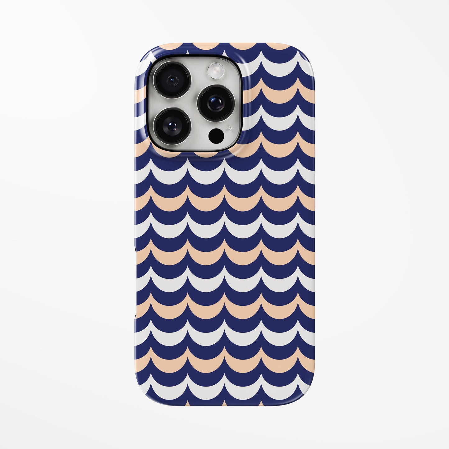 Front view of dark-blue; navy Sea You Later MagSafe iPhone Tough Case by Marivor