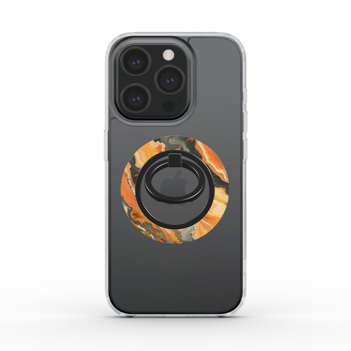 Unlock and capture buttons with Ember Canyon Magsafe Ring Magnetic Iphone Grip Stand by Marivor