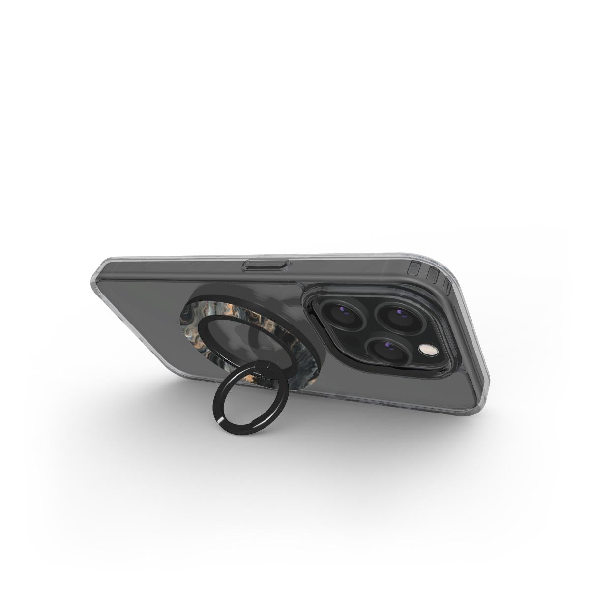 Espresso Swirl Magsafe Ring Magnetic Iphone Grip Stand | Another Perspective | Marivor.com