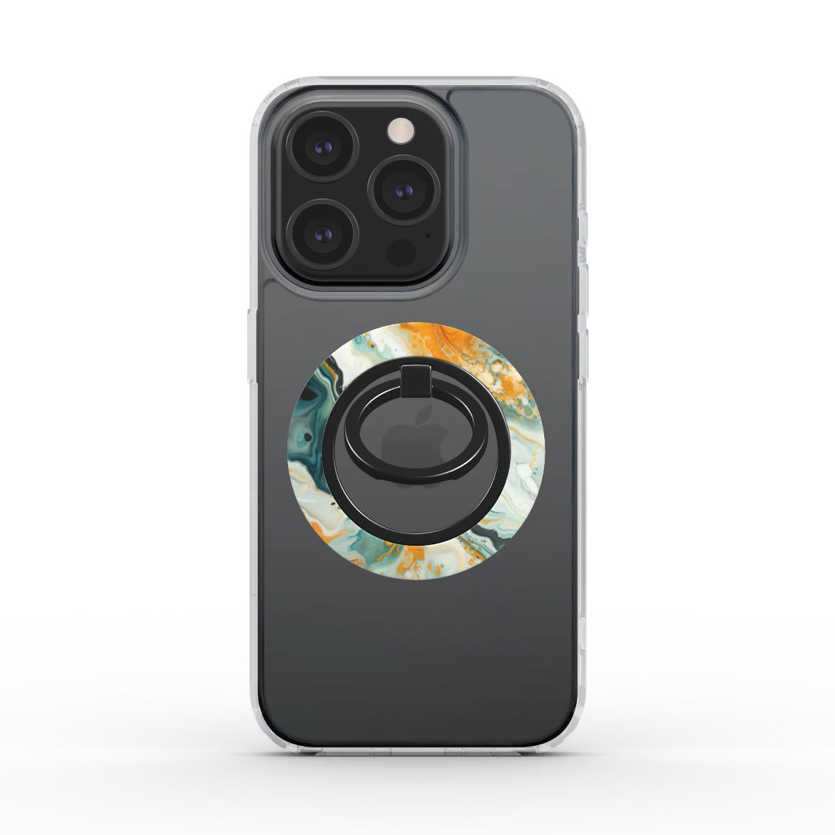 Unlock and capture buttons with Solar Storm Magsafe Ring Magnetic Iphone Grip Stand by Marivor