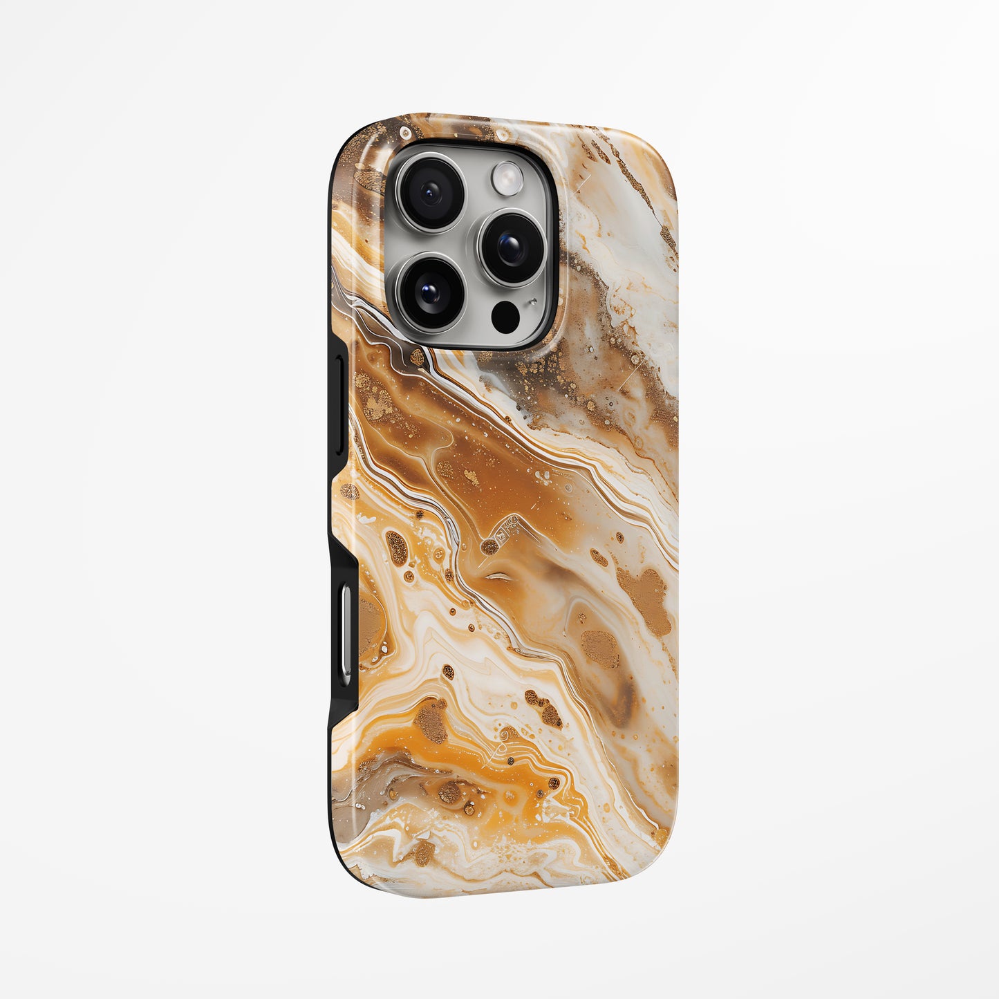Unlock and capture buttons with Cinnamon Swirl Magsafe Iphone Tough Case by Marivor