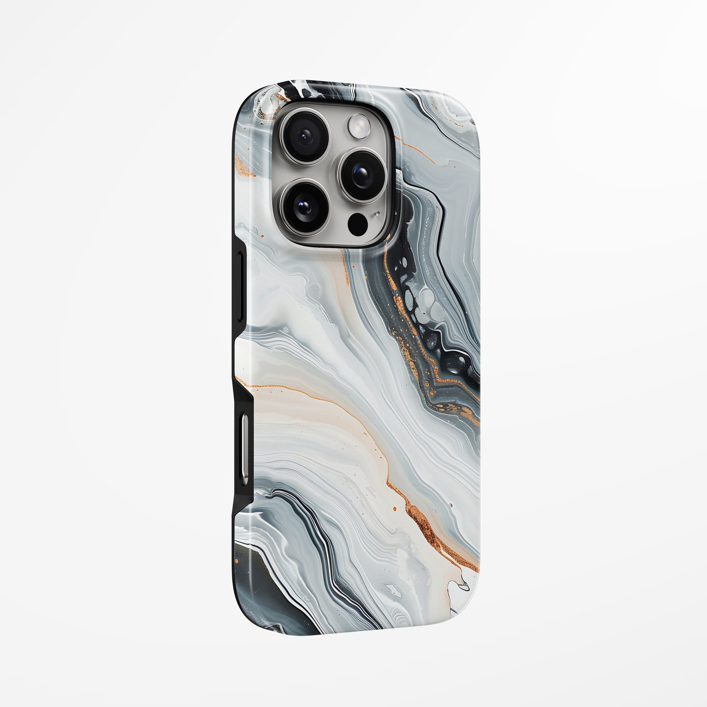 Unlock and capture buttons with Copper Vein Magsafe Iphone Tough Case by Marivor