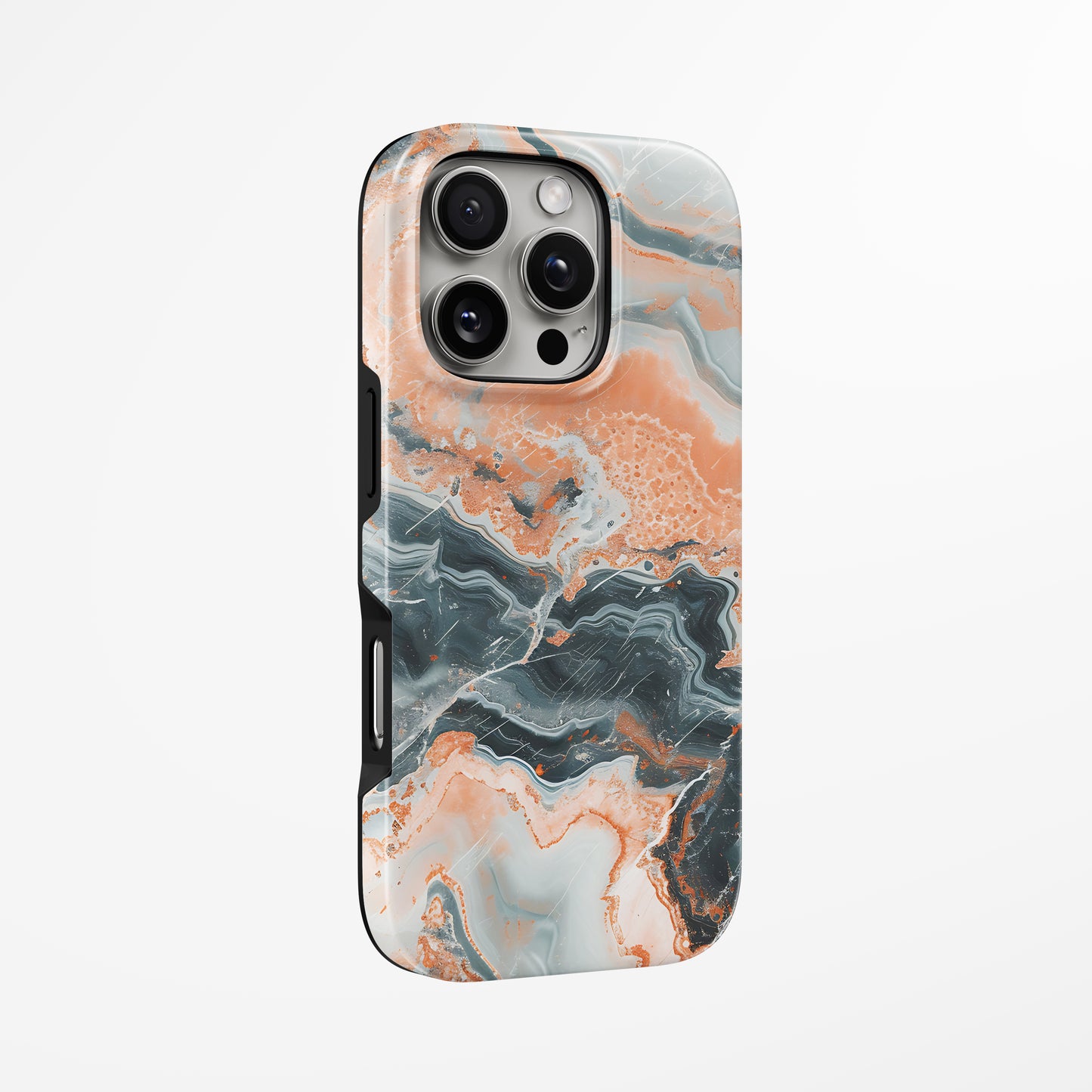 Unlock and capture buttons with Desert Mirage Magsafe Iphone Tough Case by Marivor