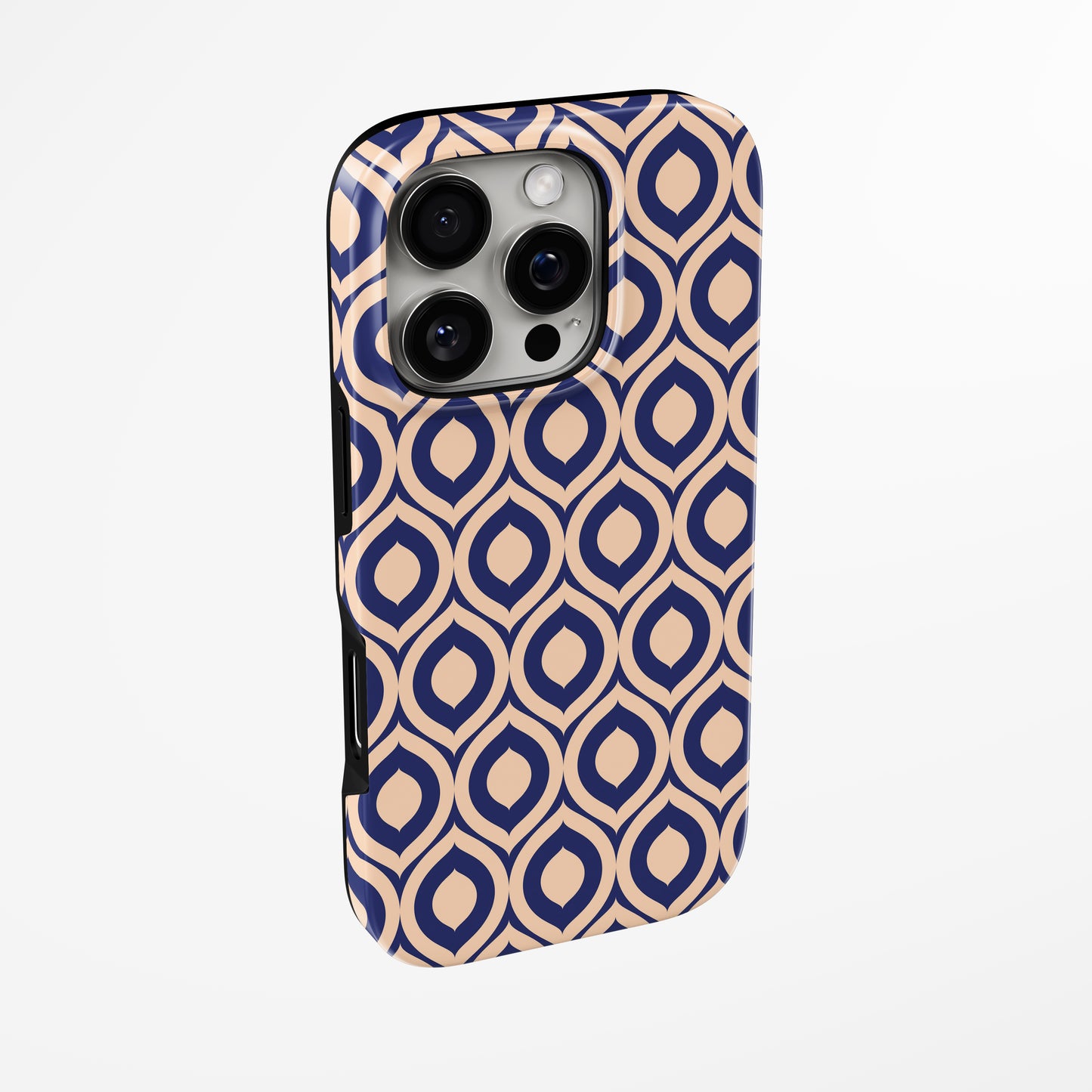 Side view of shell cover with design of Dream Drop Magsafe Tough Iphone Case by Marivor