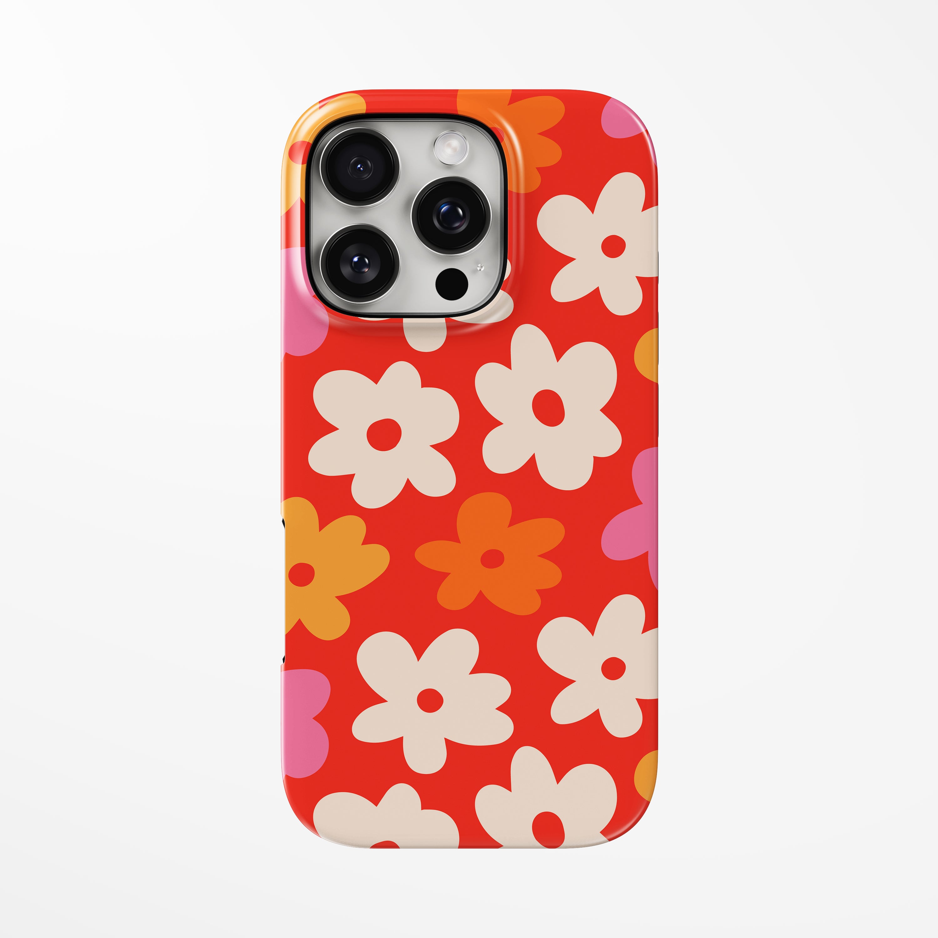 Front view of Funky Flora MagSafe iPhone Tough Case by Marivor