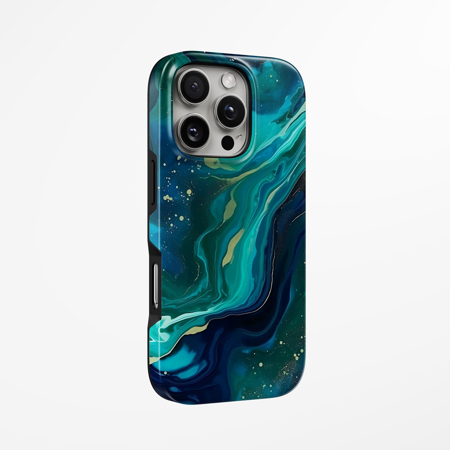 Unlock and capture buttons with Luminous Current Magsafe Iphone Tough Case by Marivor