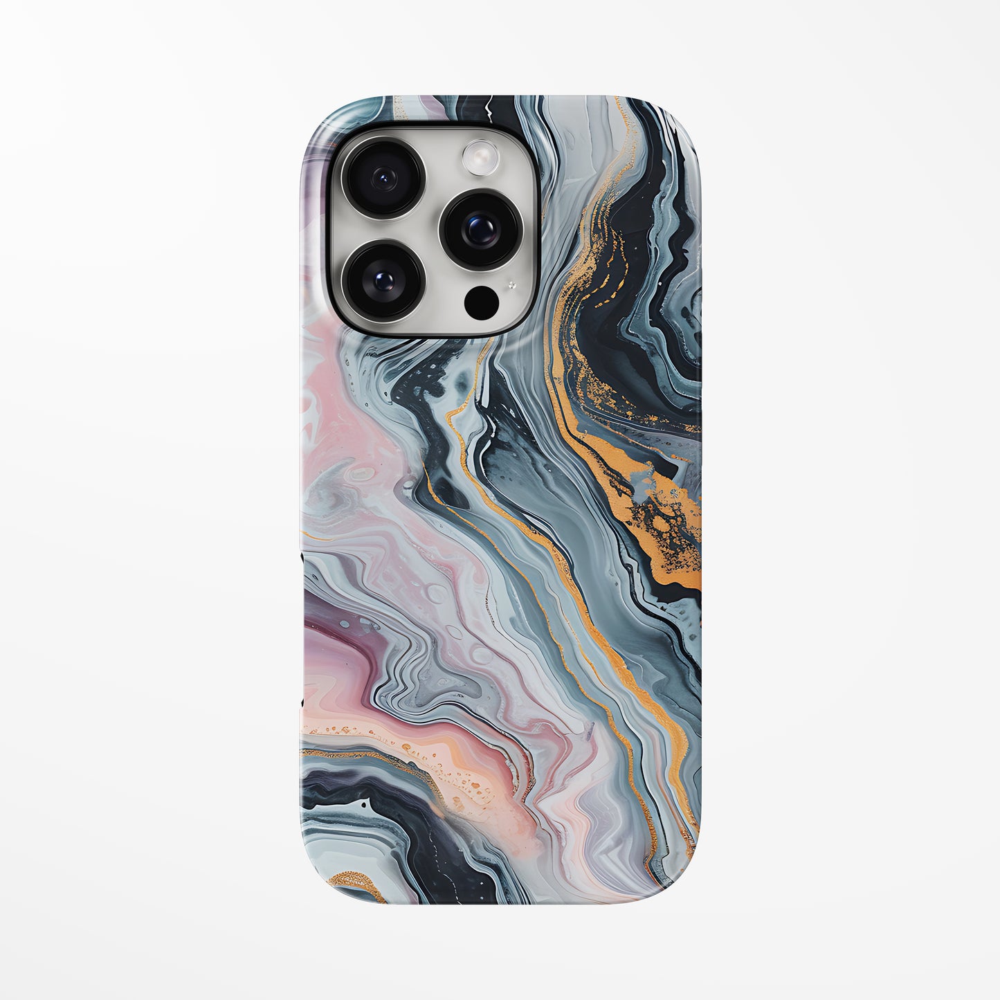 Front view of multicolor Prismatic Edge MagSafe Tough iPhone Case by Marivor