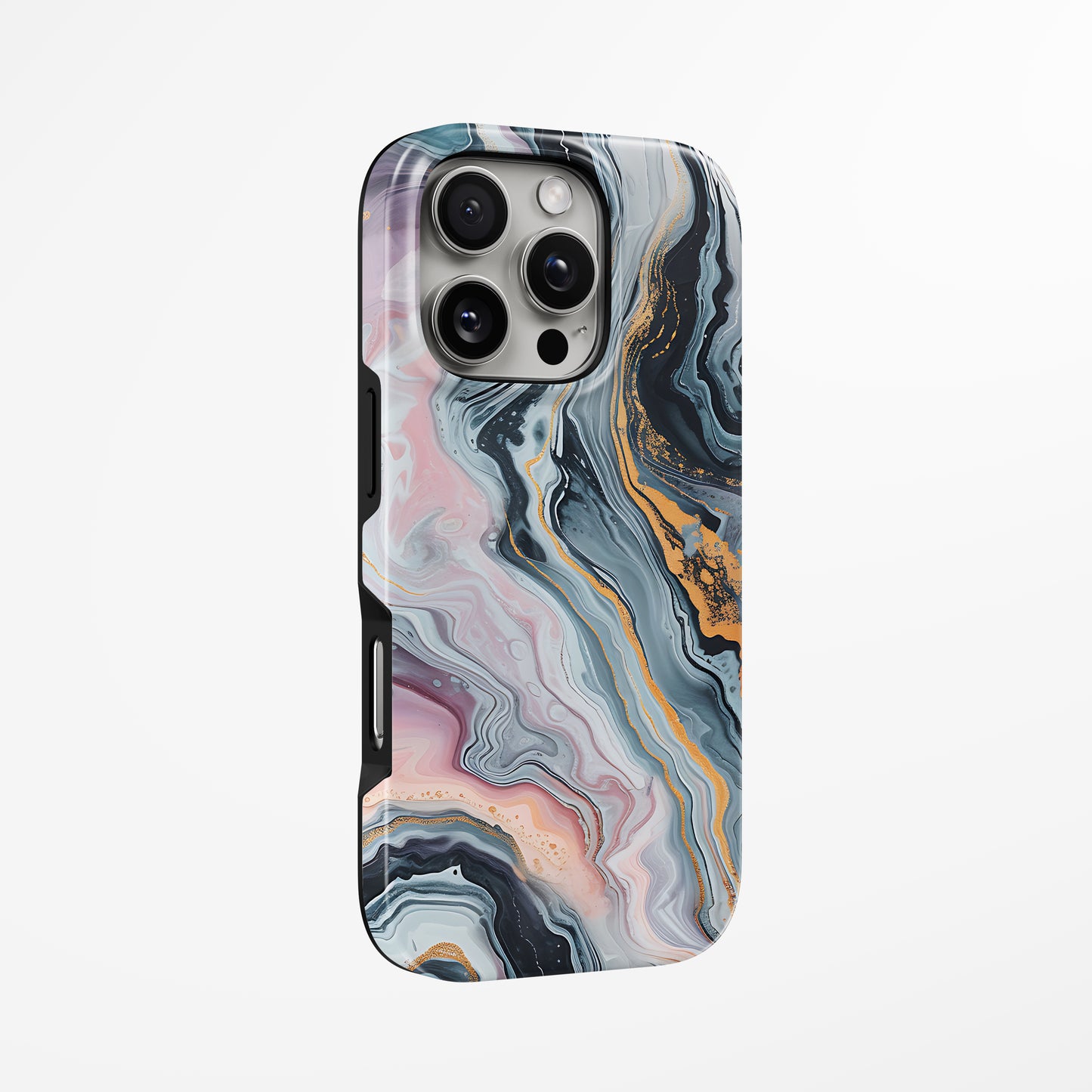 Unlock and capture buttons with Prismatic Edge Magsafe Tough Iphone Case by Marivor