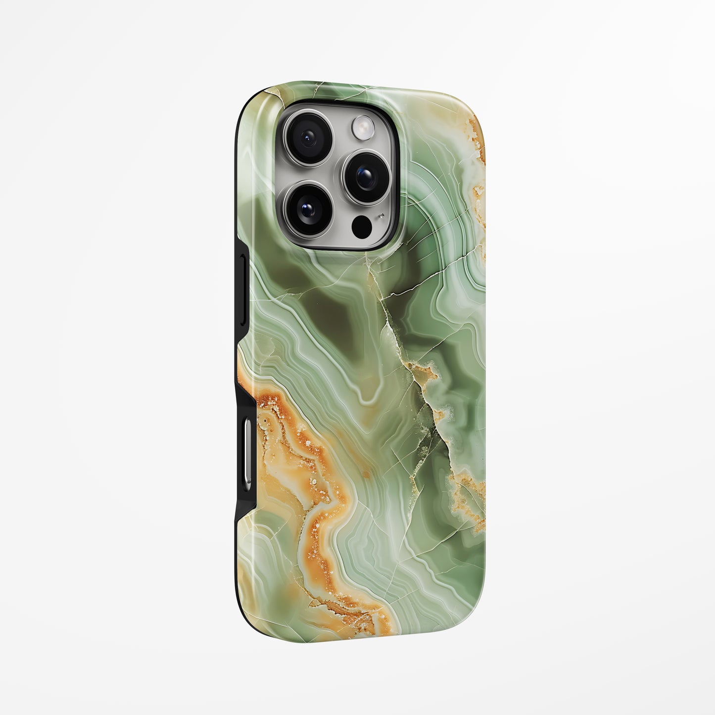 Unlock and capture buttons with Verdant Glow Magsafe Iphone Tough Case by Marivor