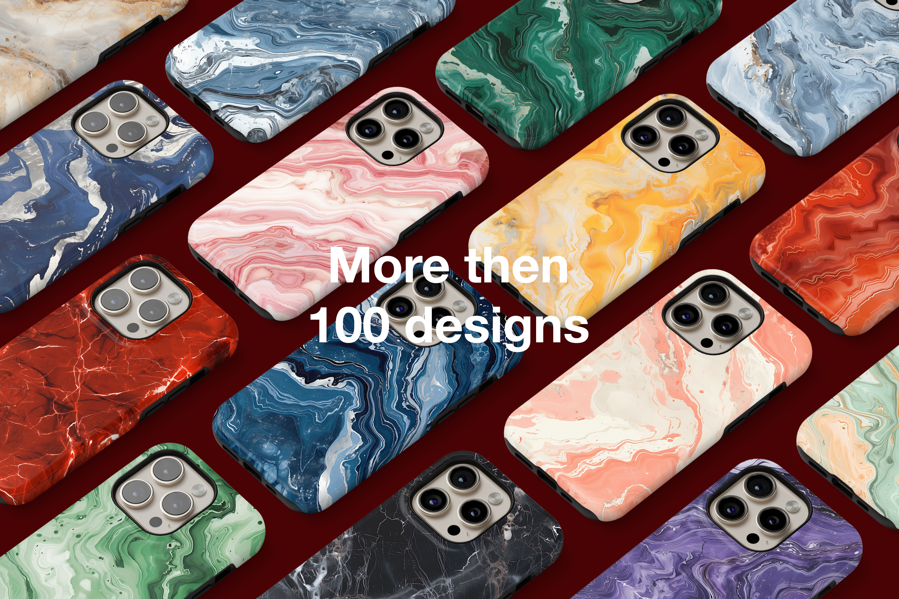 MagSafe Tough iPhone Cases – Over 100 Unique Designs with Marble and Abstract Patterns, Shockproof and MagSafe-Compatible.