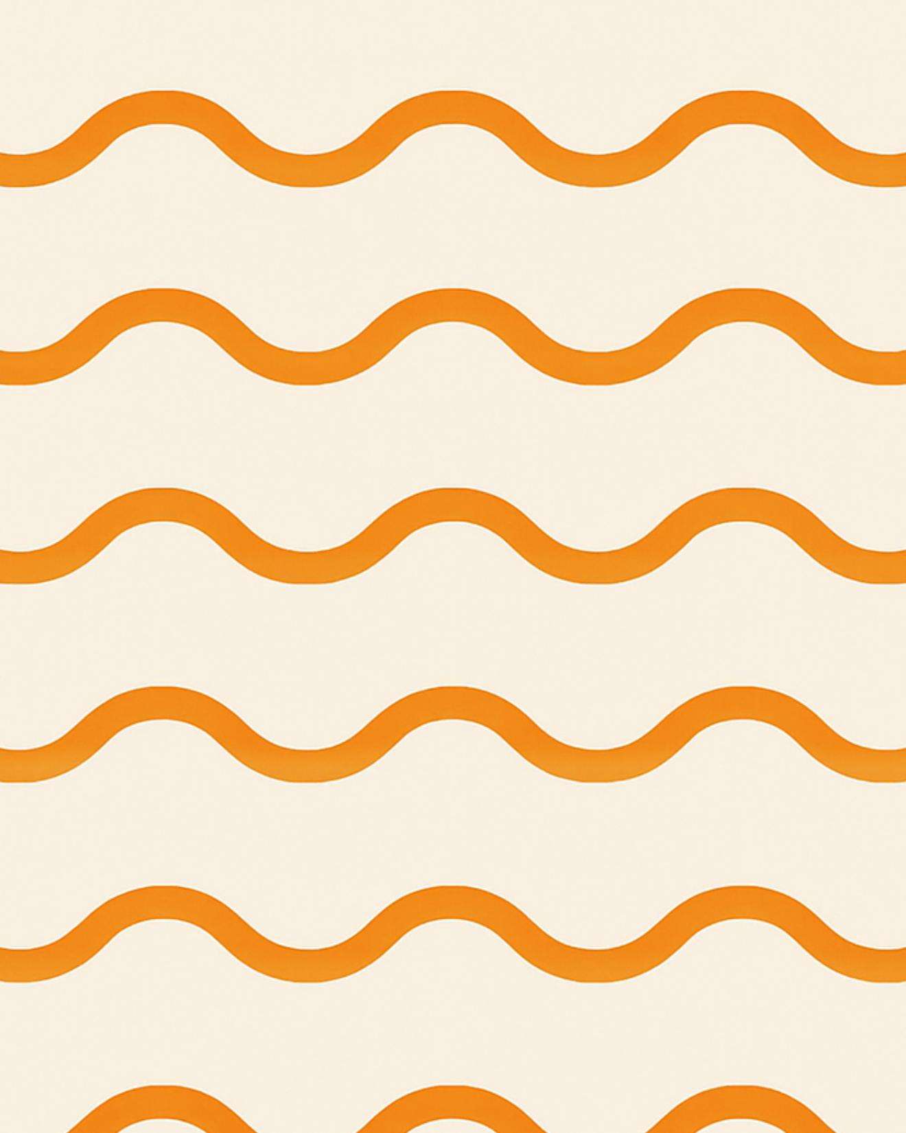 Front view of floral iPhone 16 Pro Max Wallpaper - Orange waves by Marivor
