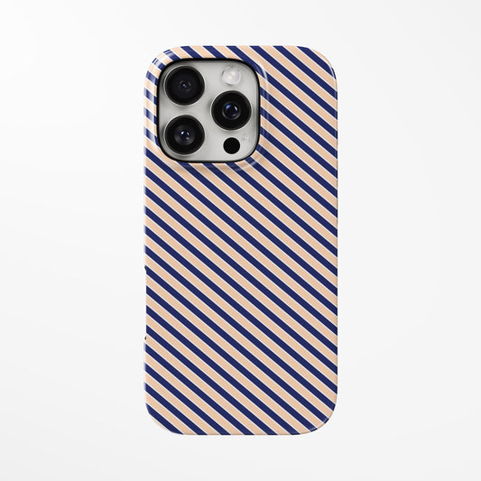 Front view of striped Stripe Tilt MagSafe Tough iPhone Case by Marivor