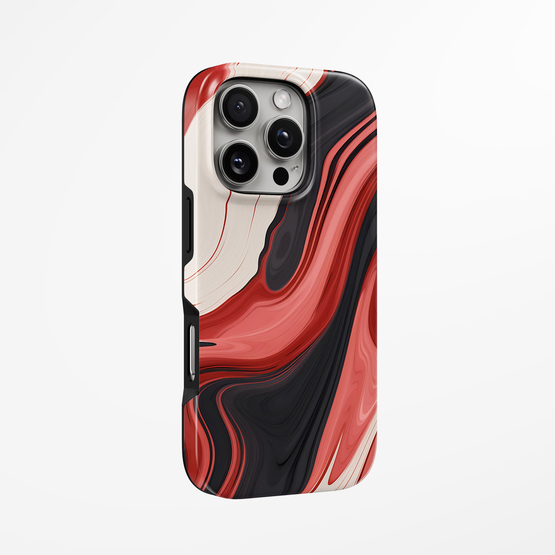 Unlock and capture buttons with  Burnt Elegance Magsafe Tough Iphone Case by Marivor