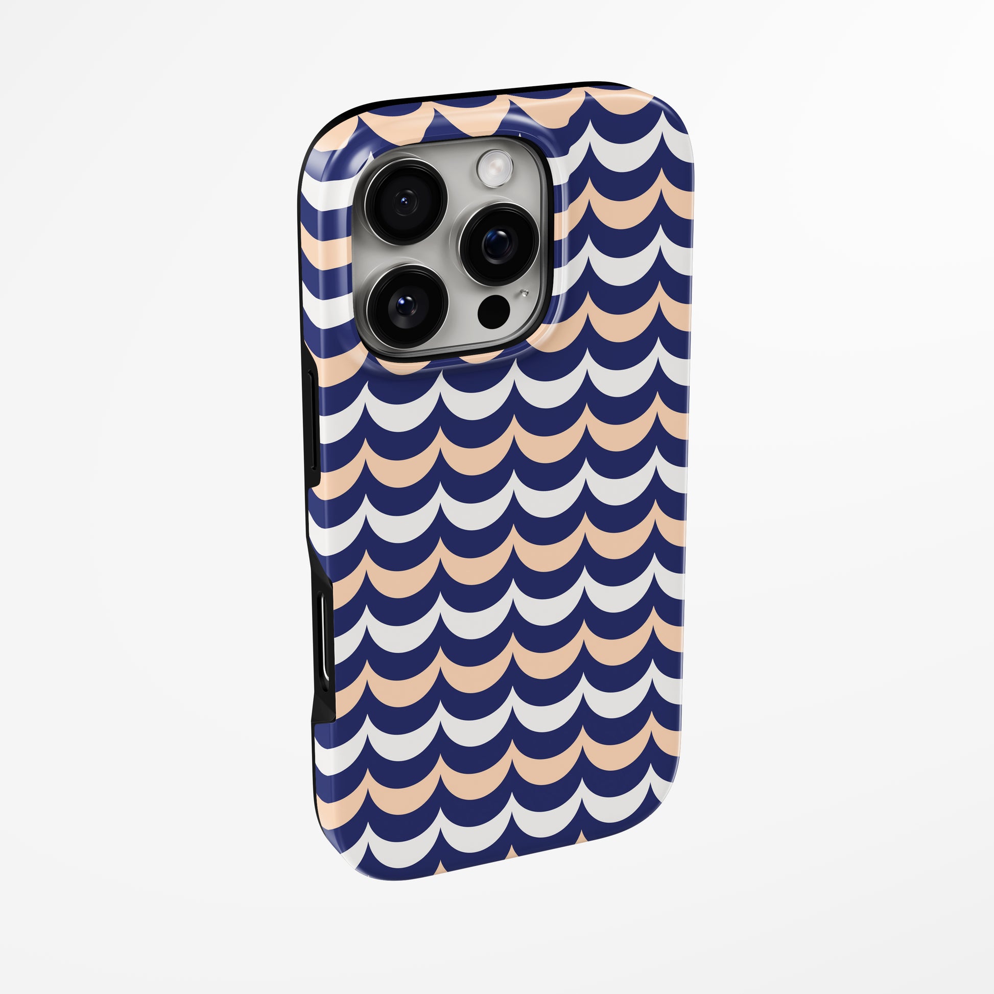 Side view of shell cover with design of  Sea You Later Magsafe Iphone Tough Case by Marivor