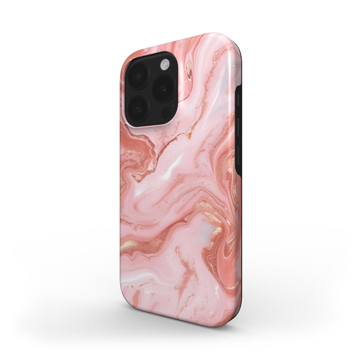 Rosé Marble MagSafe iPhone Tough Case |  | pink | Marivor.com