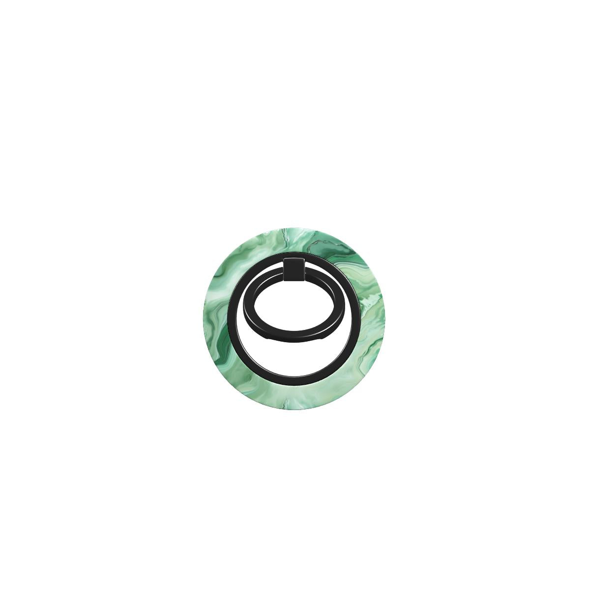 Front view of  Emerald Flow MagSafe Ring – Magnetic iPhone Grip & Stand by Marivor
