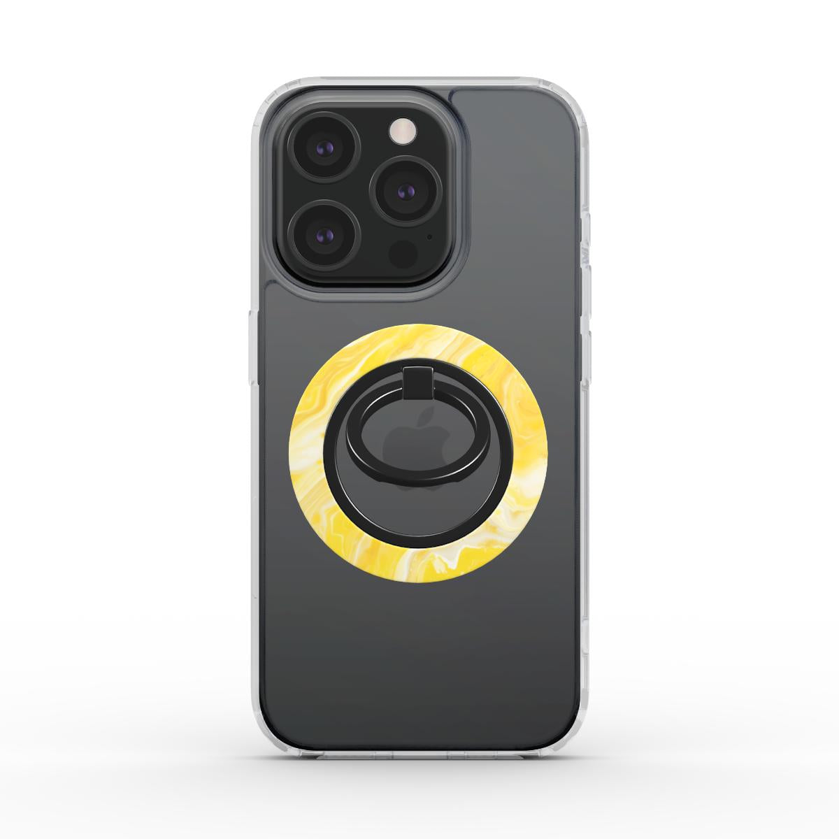 Unlock and capture buttons with  Citrus Magsafe Ring Magnetic Iphone Grip Stand by Marivor