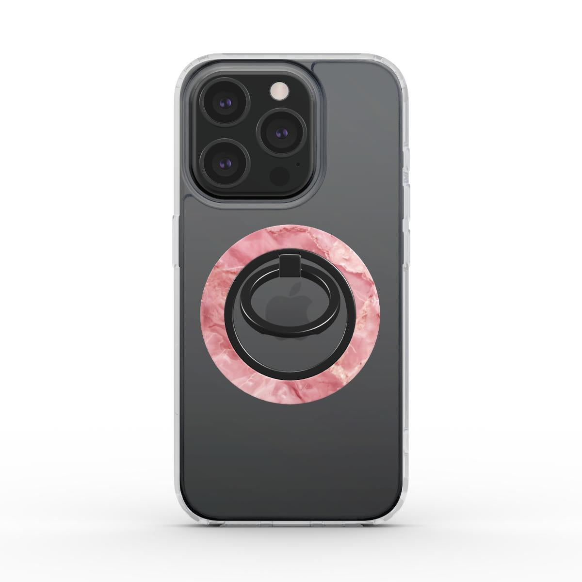 Unlock and capture buttons with  Crimson Quartz Magsafe Ring Magnetic Iphone Grip Stand by Marivor