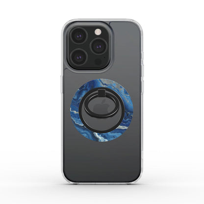 Unlock and capture buttons with  Deep Horizon Magsafe Ring Magnetic Iphone Grip Stand by Marivor