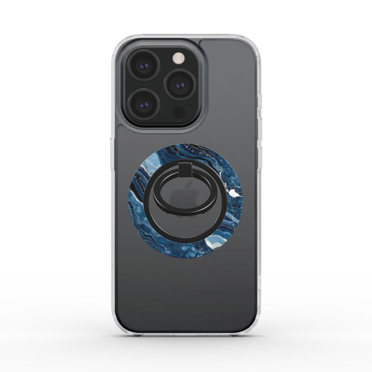Unlock and capture buttons with  Ocean Magsafe Ring Magnetic Iphone Grip Stand by Marivor