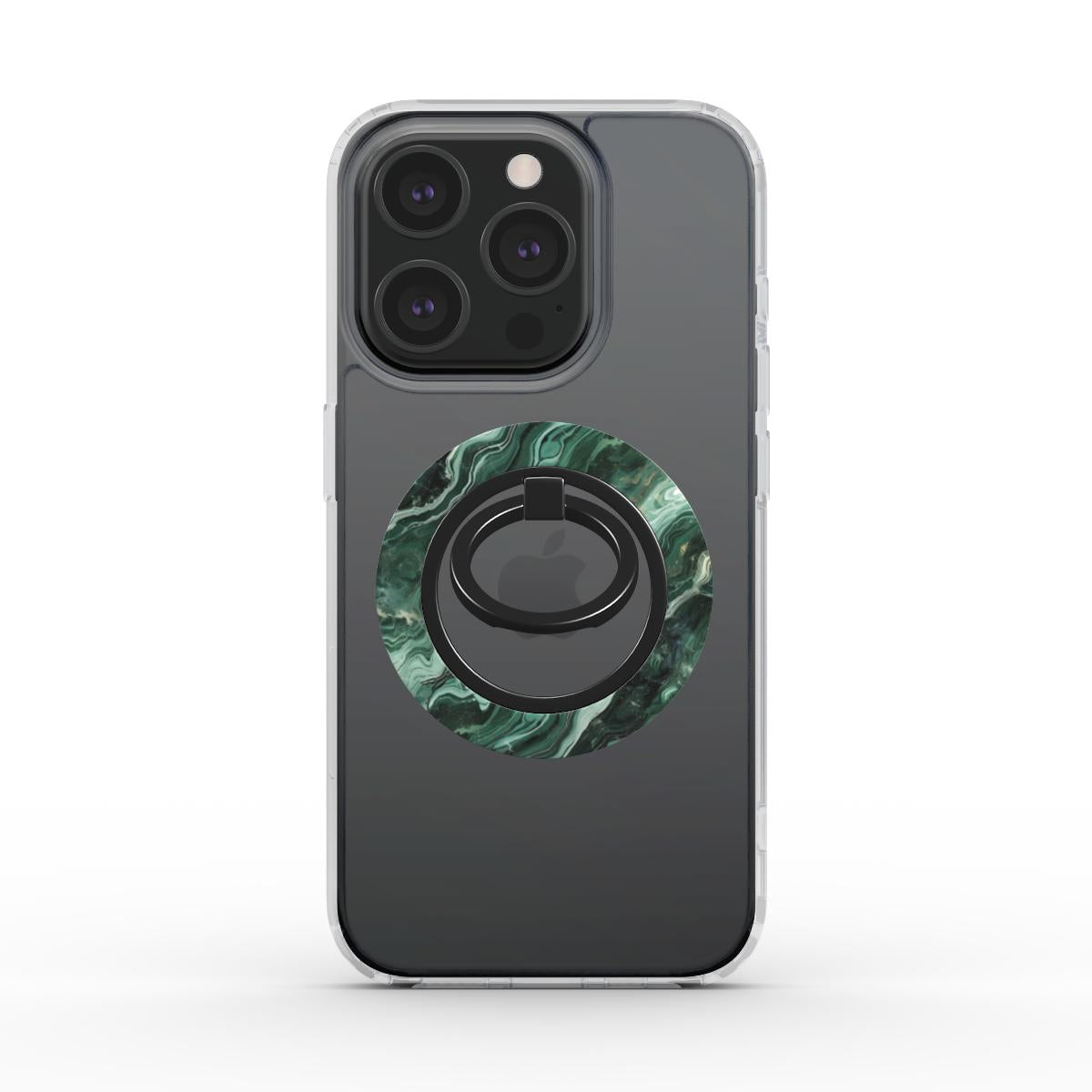 Unlock and capture buttons with  Jade Storm Magsafe Ring Magnetic Iphone Grip Stand by Marivor
