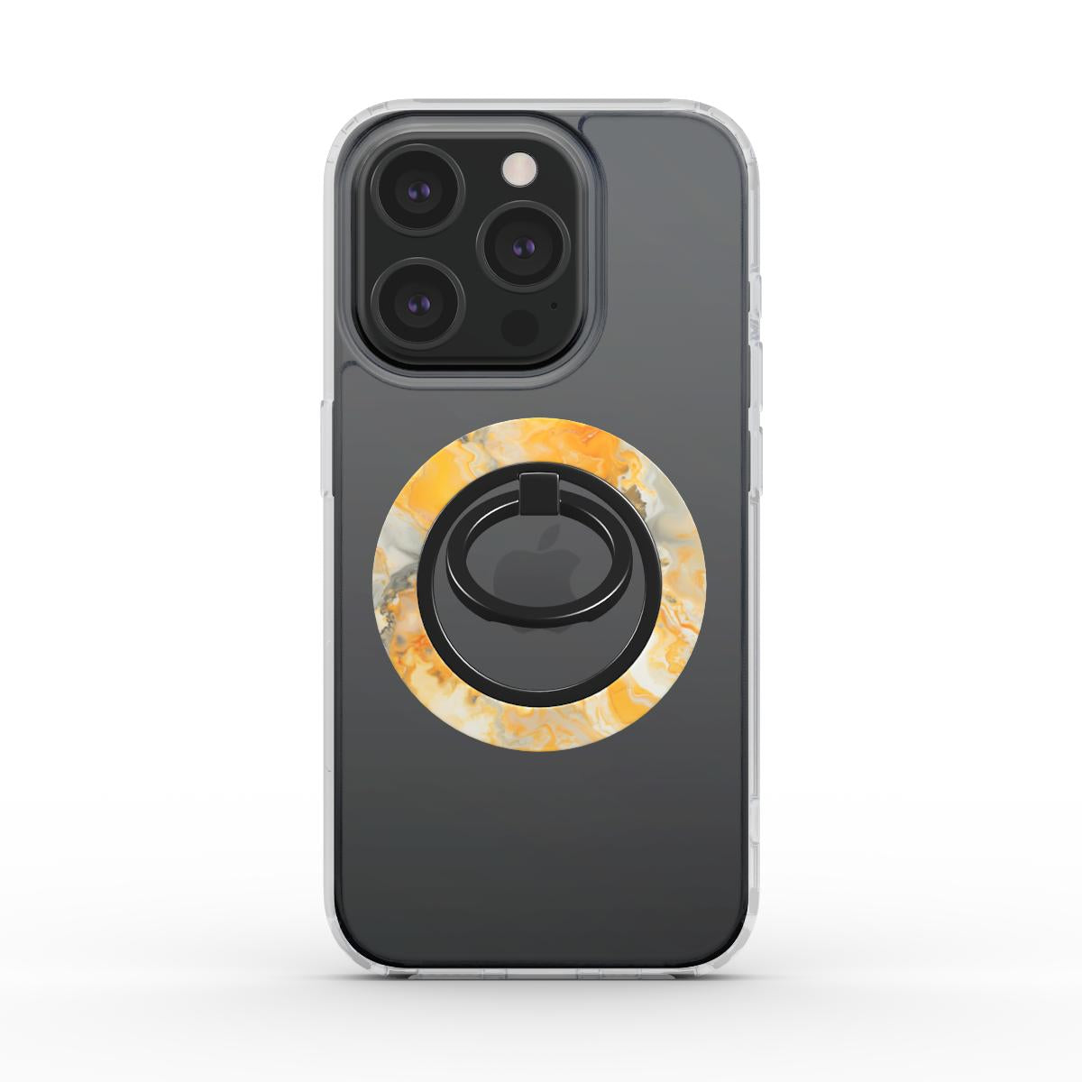 Unlock and capture buttons with  Honey Flow Magsafe Ring Magnetic Iphone Grip Stand by Marivor
