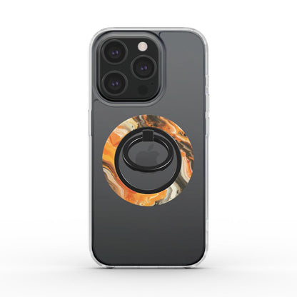 Unlock and capture buttons with  Sunburst Magsafe Ring Magnetic Iphone Grip Stand by Marivor