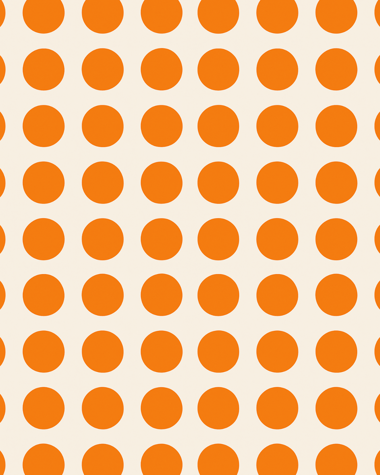 Front view of floral iPhone 16 Pro Max Wallpaper - Orange circles by Marivor