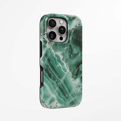 Unlock and capture buttons with  Alpine Marble Magsafe Tough Iphone Case by Marivor