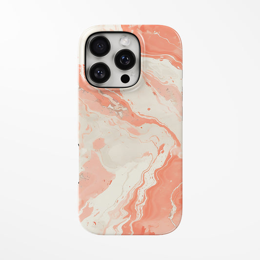 Front view of multicolor Amber Flow MagSafe Tough iPhone Case by Marivor