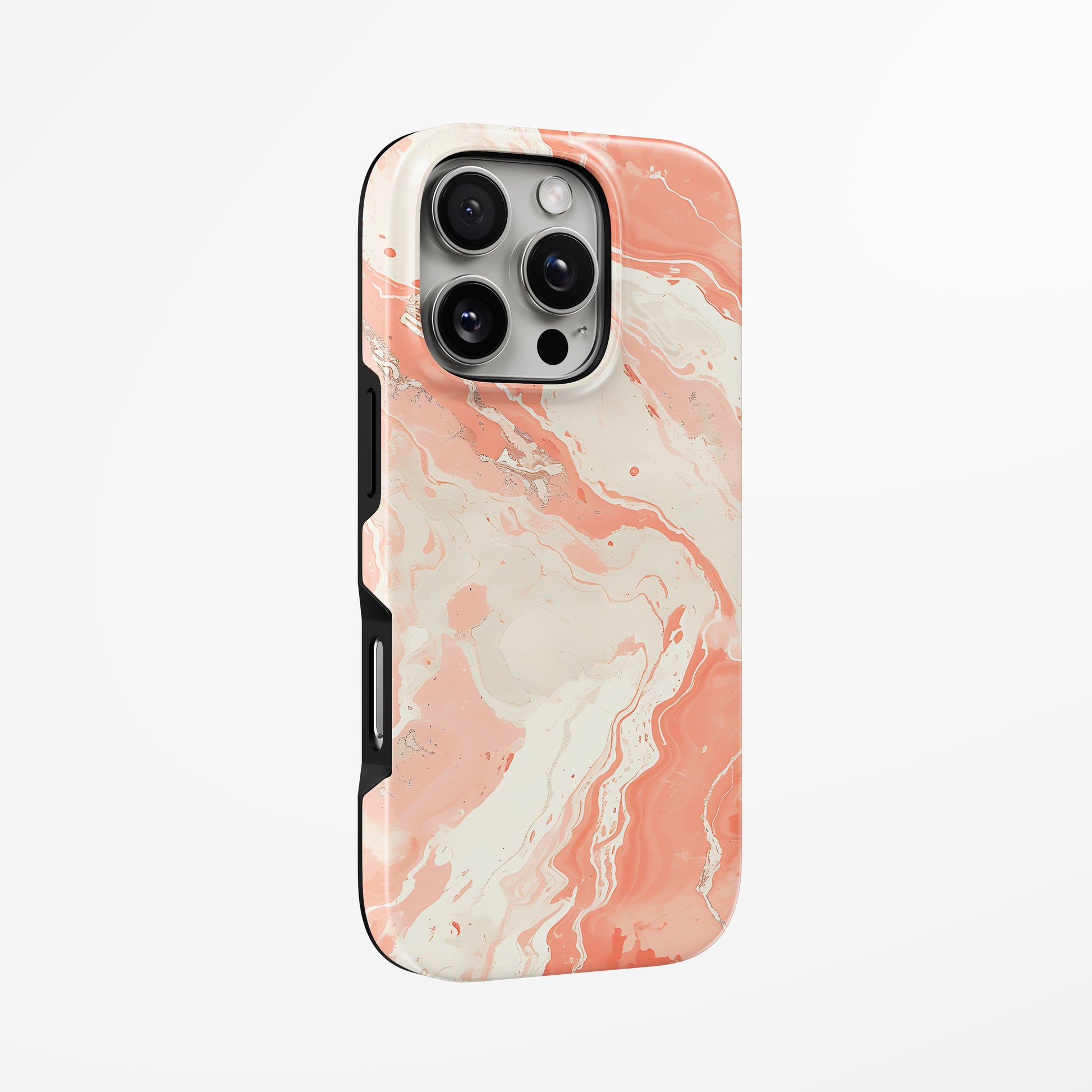Unlock and capture buttons with  Amber Flow Magsafe Tough Iphone Case by Marivor