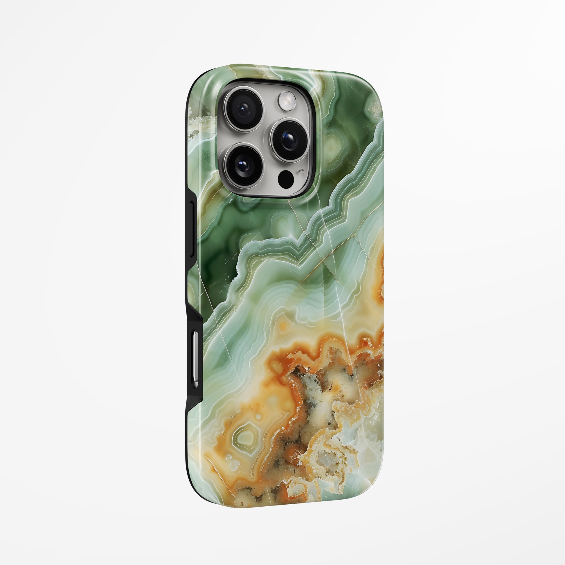 Unlock and capture buttons with  Amber Forest Magsafe Iphone Tough Case by Marivor