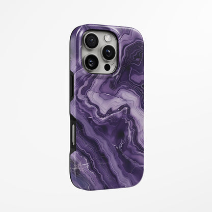 Unlock and capture buttons with  Amethyst Eclipse Magsafe Iphone Tough Case by Marivor
