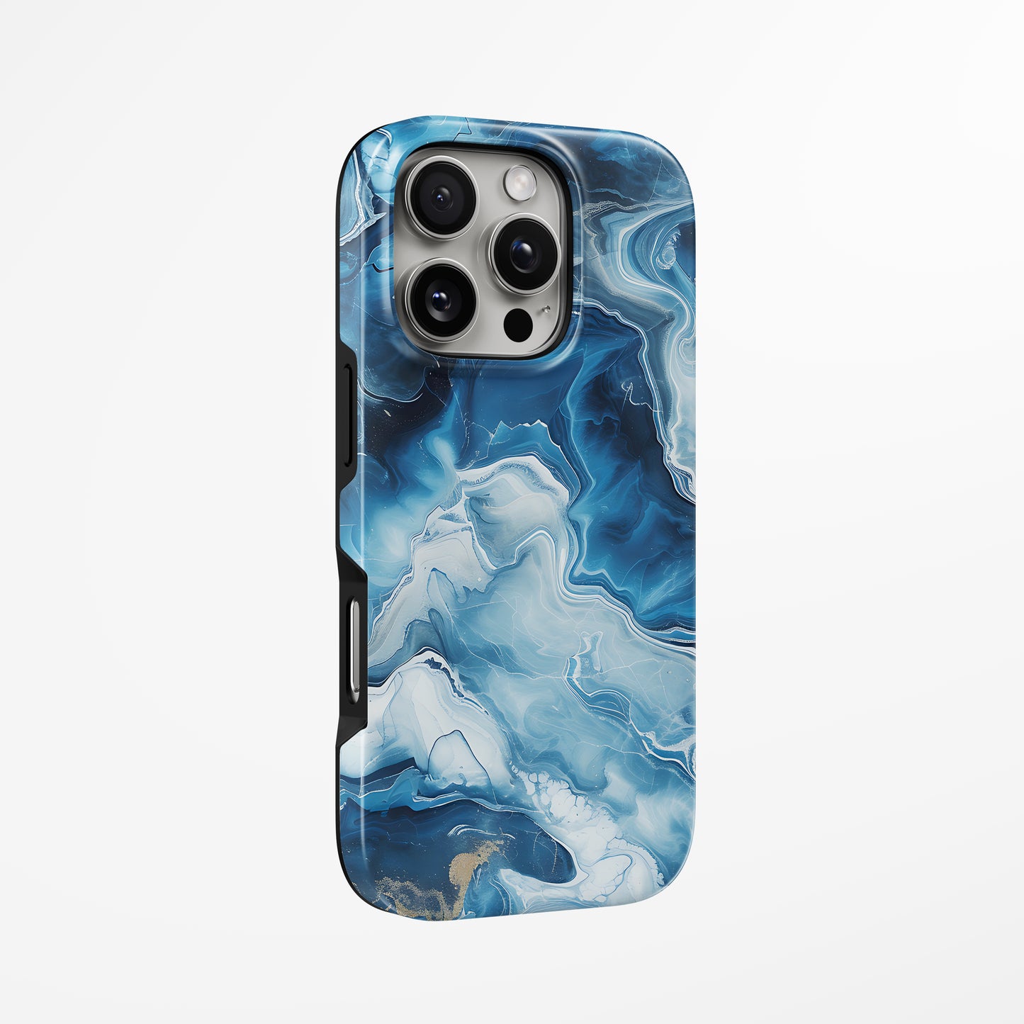 Unlock and capture buttons with  Arctic Flow Magsafe Iphone Tough Case by Marivor