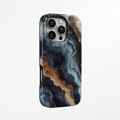 Unlock and capture buttons with  Auric Depths Magsafe Iphone Tough Case by Marivor