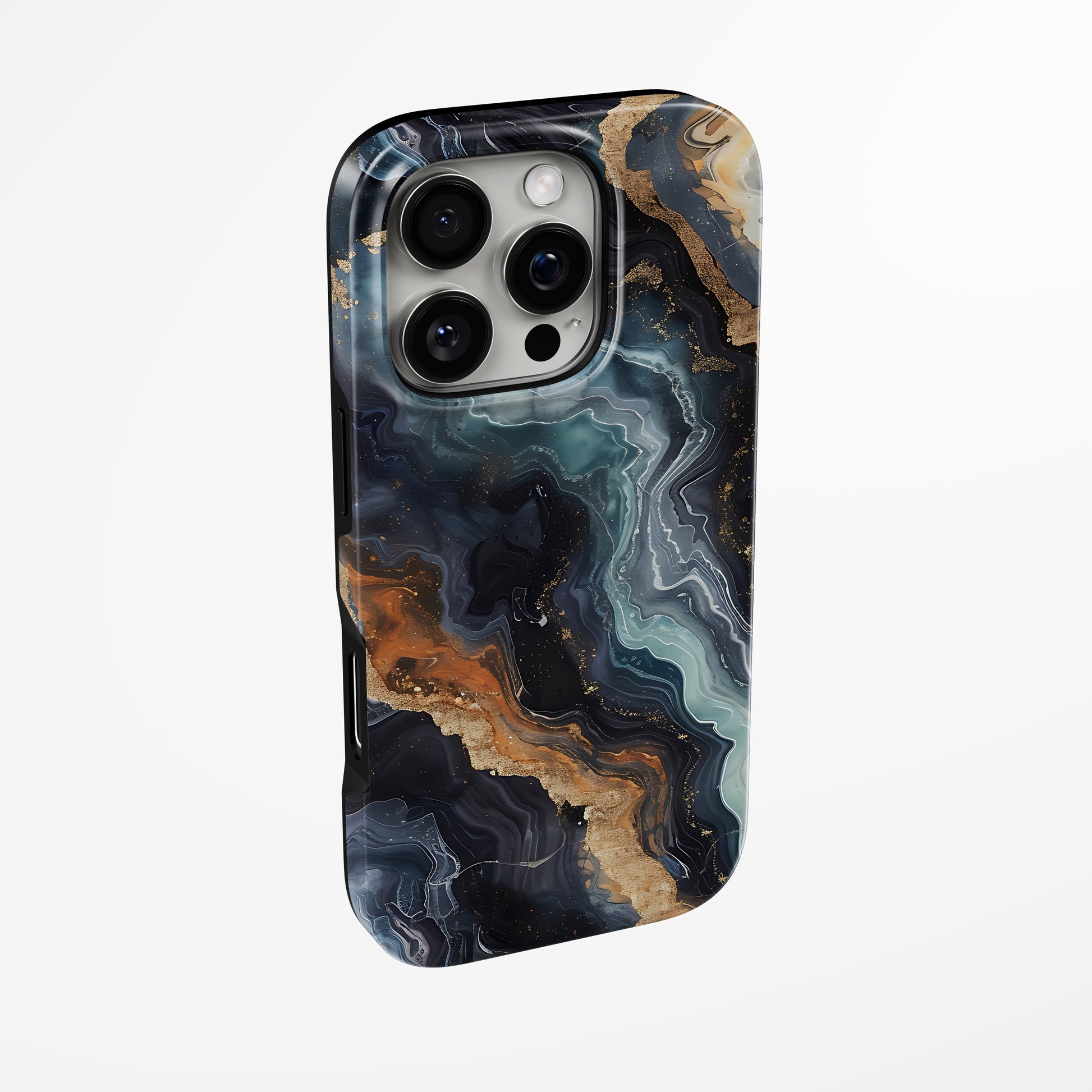 Charging port and volume up/down buttons with  Auric Depths Magsafe Iphone Tough Case by Marivor