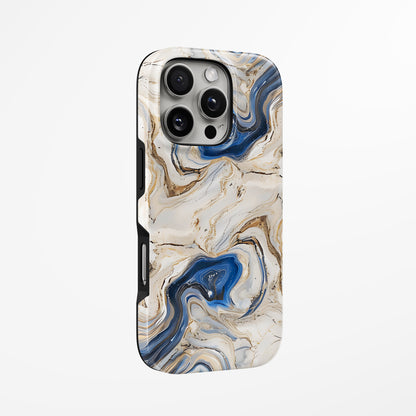 Unlock and capture buttons with  Azure Drift Magsafe Iphone Tough Case by Marivor
