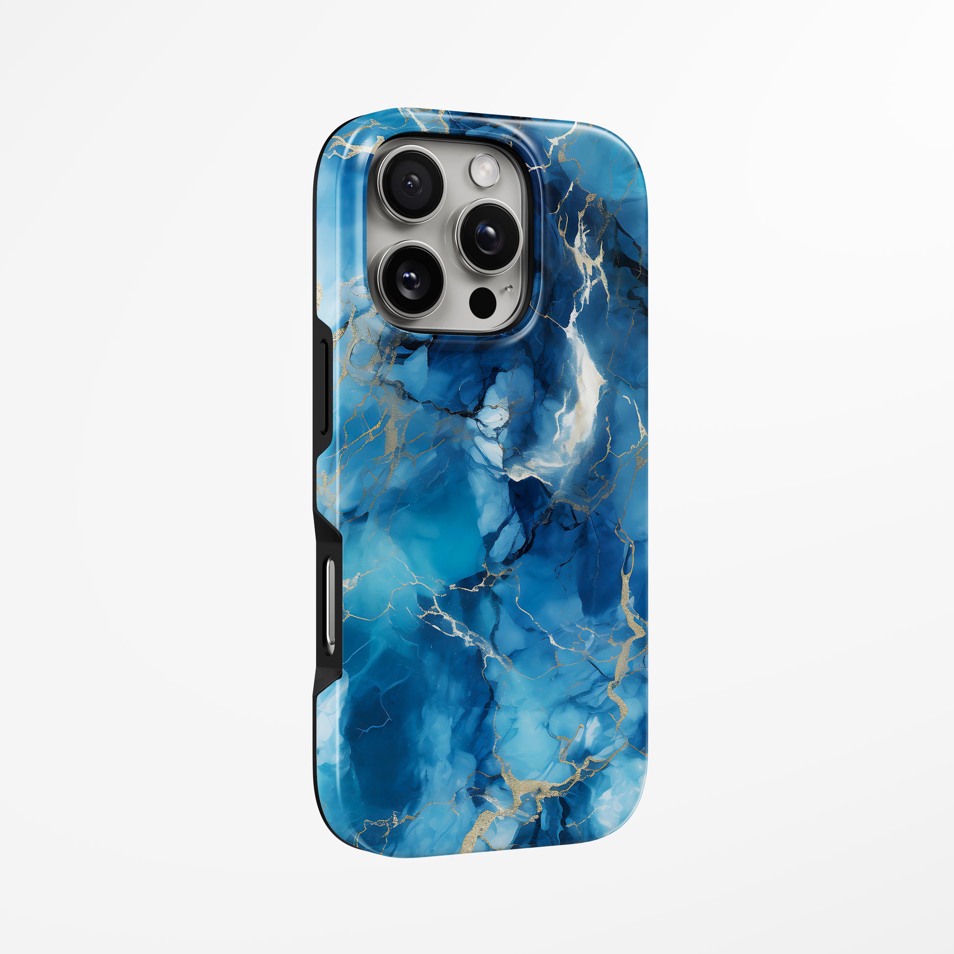 Unlock and capture buttons with  Azure Majesty Magsafe Iphone Tough Case by Marivor