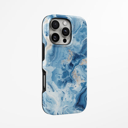 Unlock and capture buttons with  Azure Mist Magsafe Iphone Tough Case by Marivor