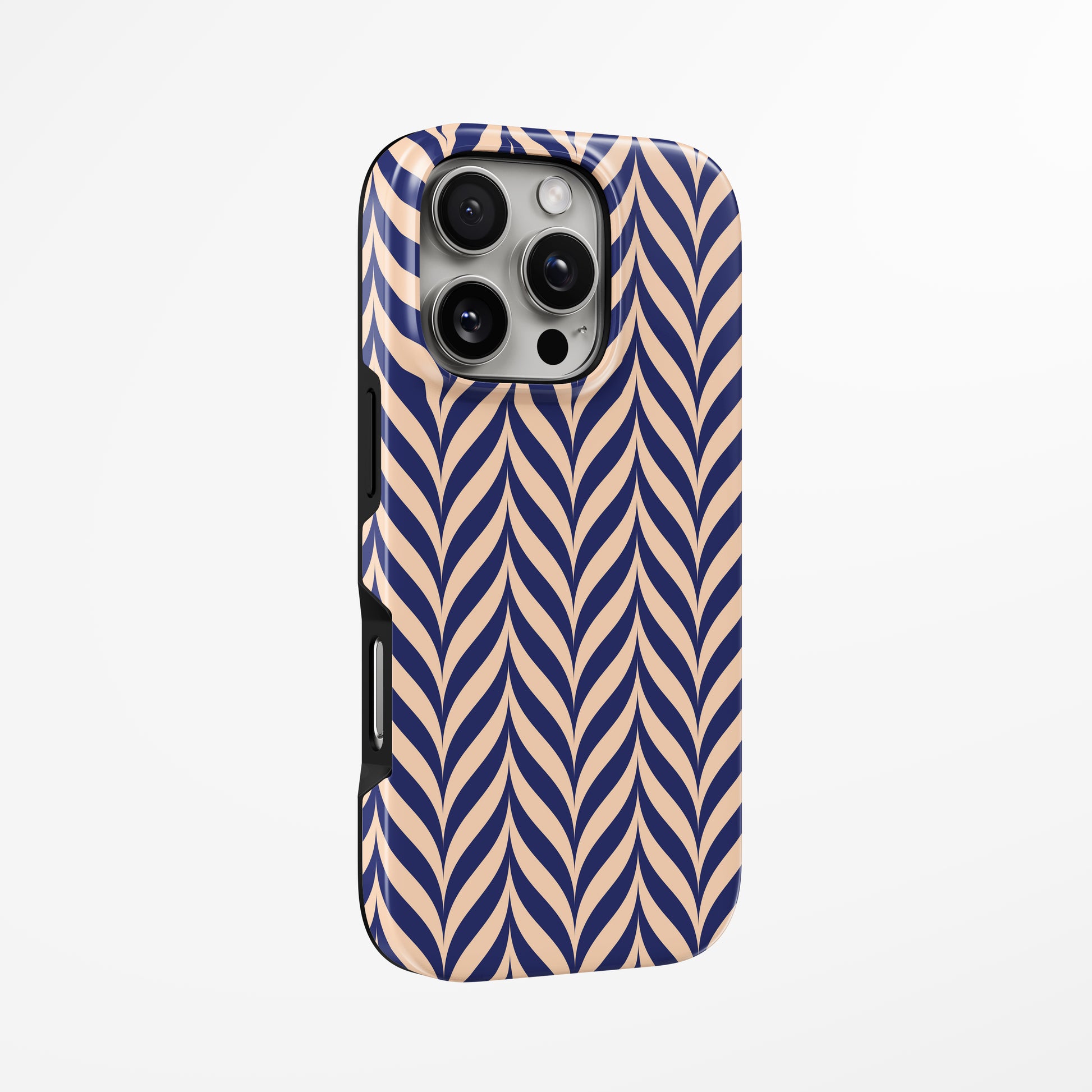 Unlock and capture buttons with  Braided Flow Magsafe Tough Iphone Case by Marivor