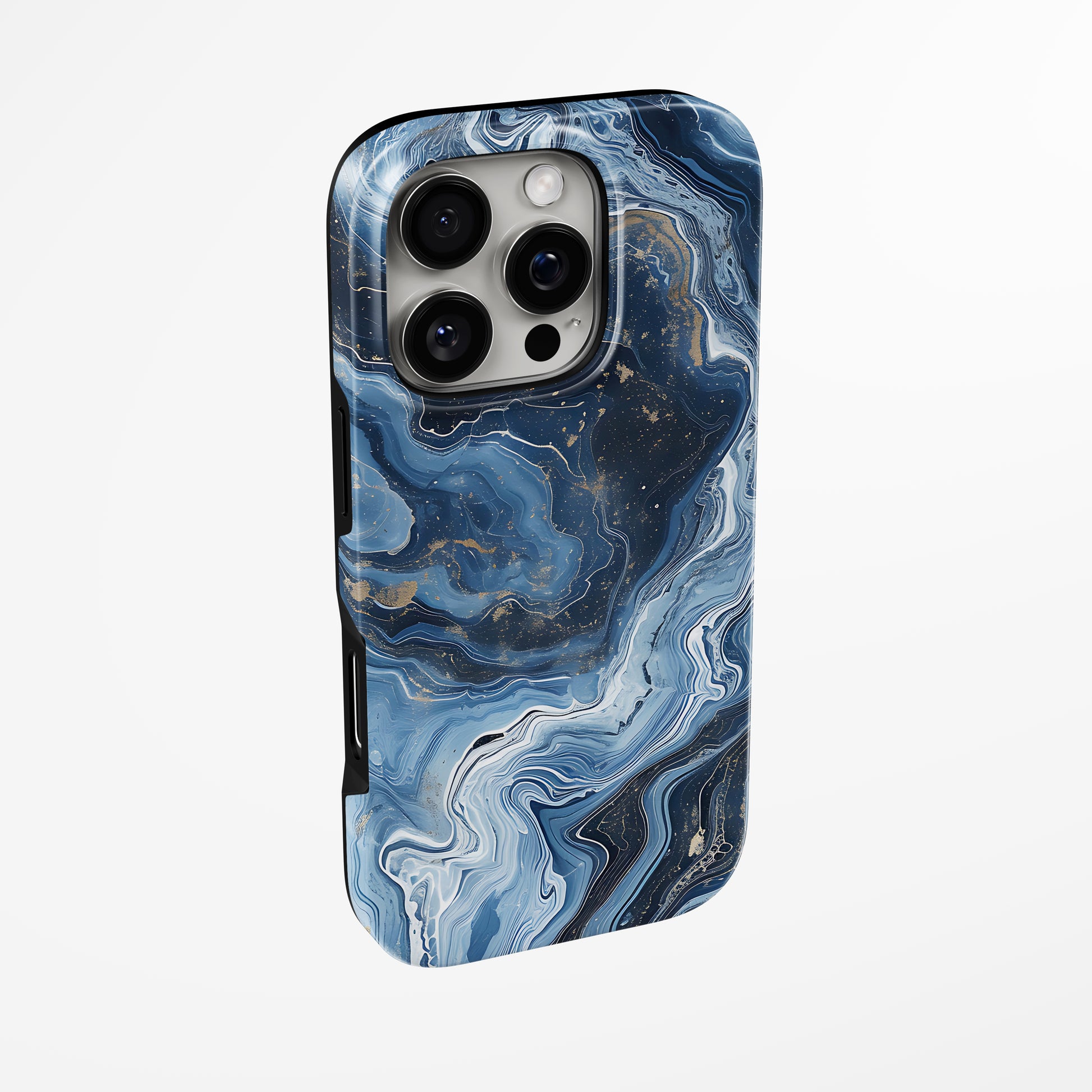 Charging port and volume up/down buttons with  Celestial Abyss Magsafe Iphone Tough Case by Marivor