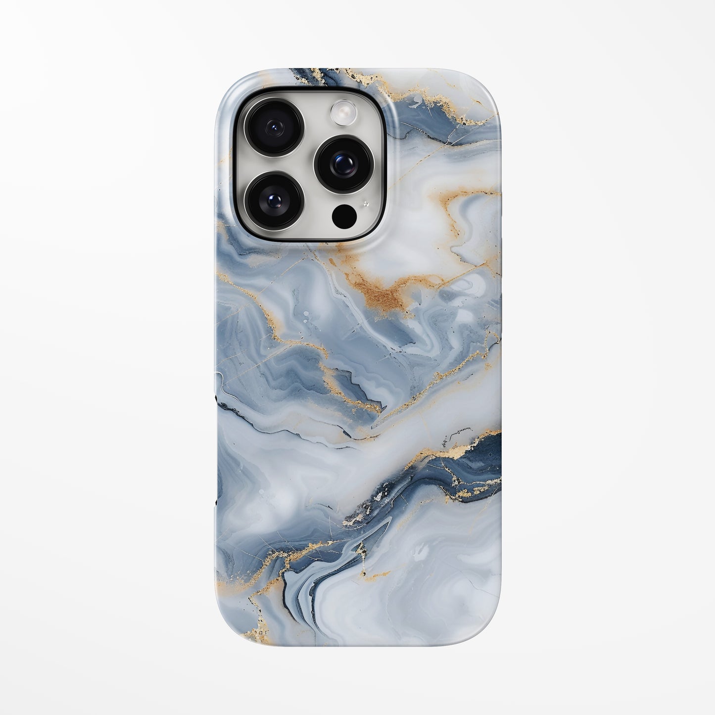 Front view of light-blue Celestial Drift MagSafe iPhone Tough Case by Marivor