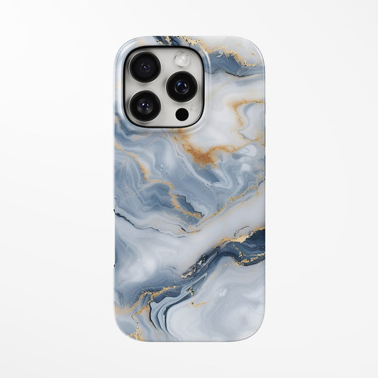 Front view of light-blue Celestial Drift MagSafe iPhone Tough Case by Marivor