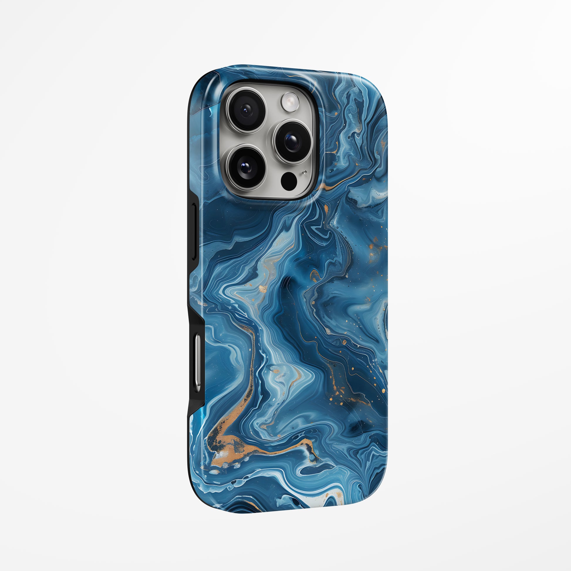 Unlock and capture buttons with  Celestial Flow Magsafe Iphone Tough Case by Marivor