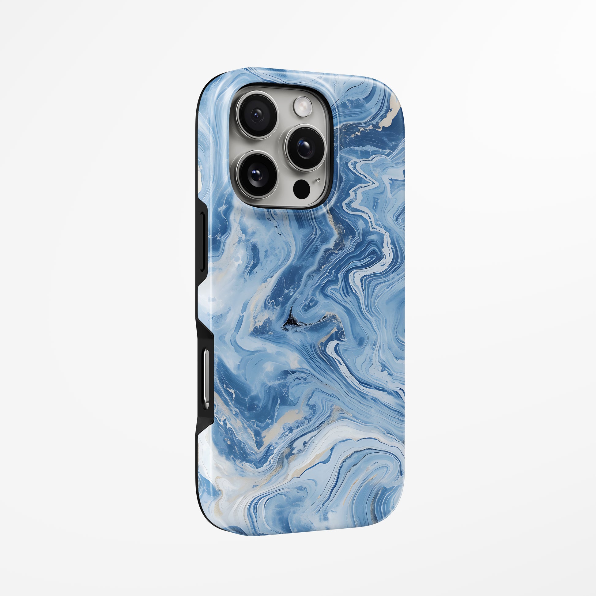Unlock and capture buttons with  Celestial Wave Magsafe Iphone Tough Case by Marivor