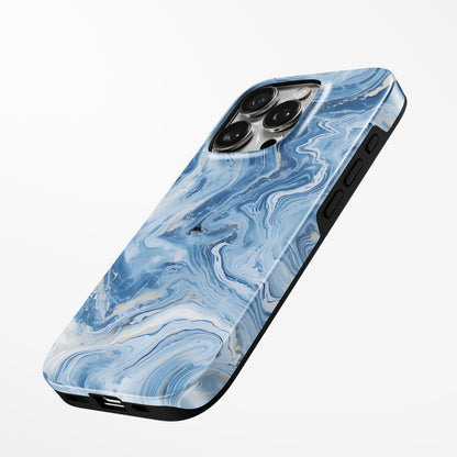 Charging port and volume up/down buttons with  Celestial Wave Magsafe Iphone Tough Case by Marivor