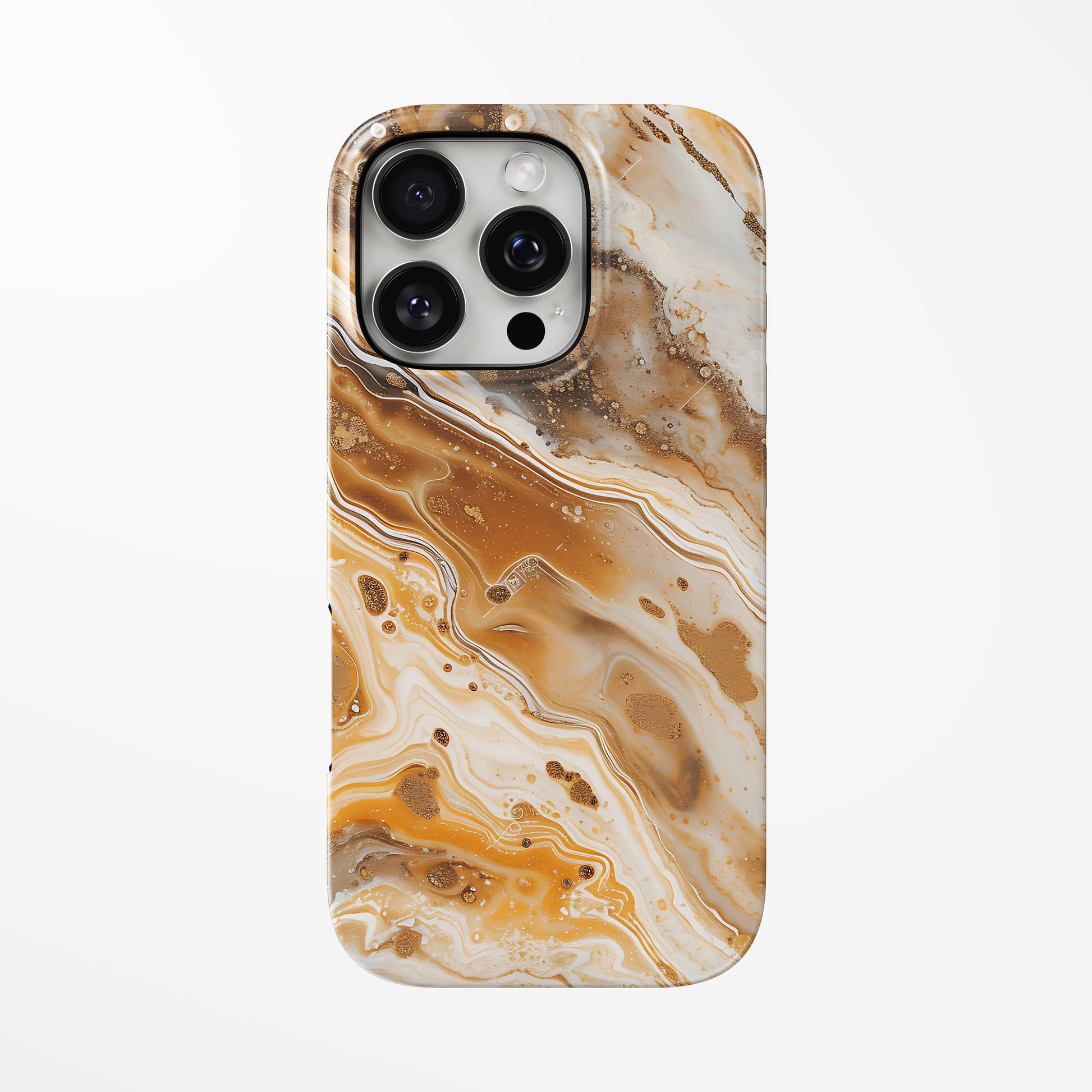 Front view of light-brown; brown Cinnamon Swirl MagSafe iPhone Tough Case by Marivor