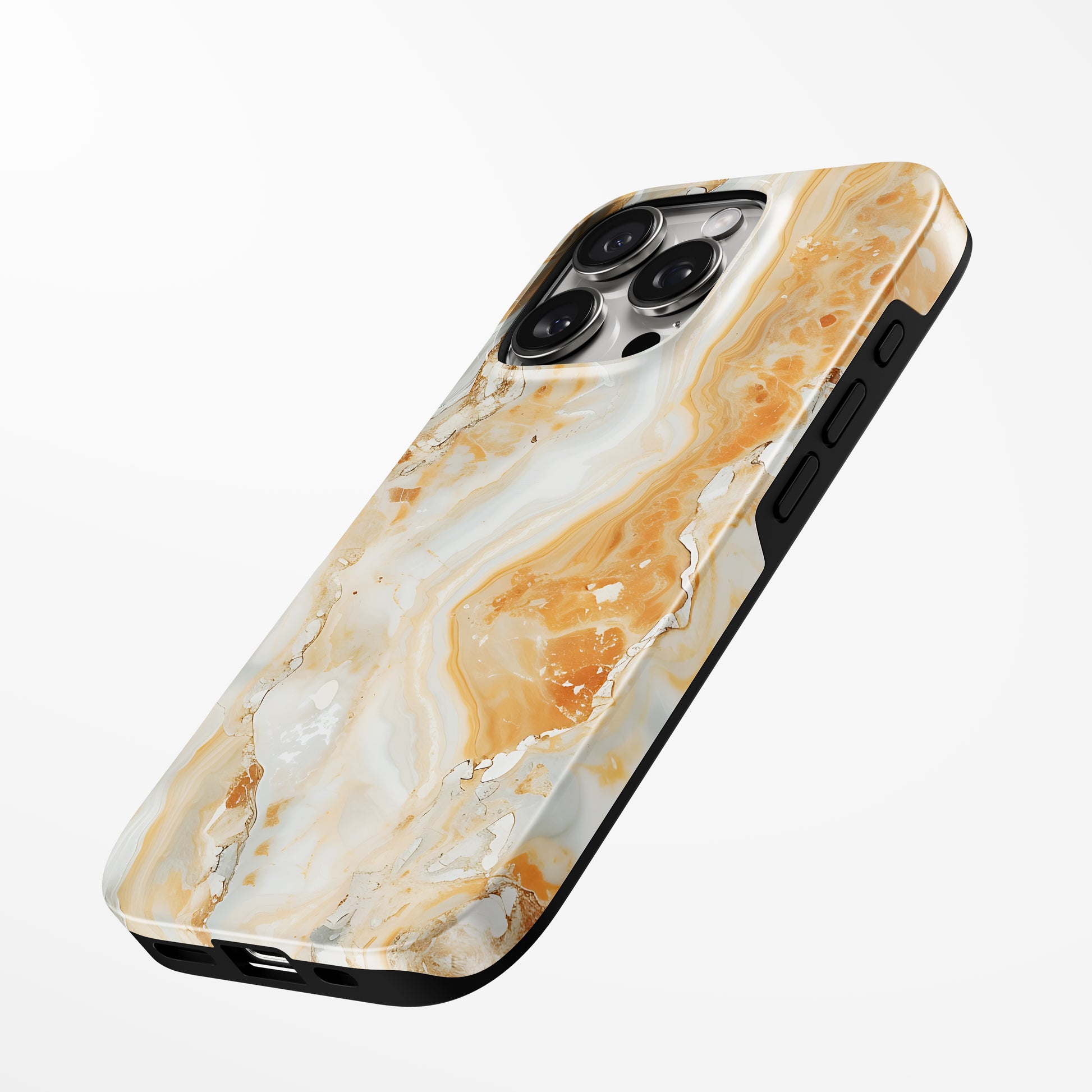 Charging port and volume up/down buttons with  Citrine Veil Magsafe Tough Iphone Case by Marivor