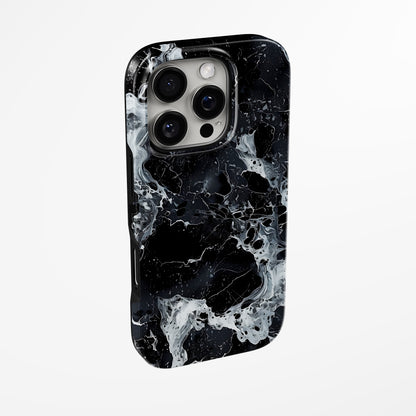 Charging port and volume up/down buttons with  Cosmic Surge Magsafe Iphone Tough Case by Marivor