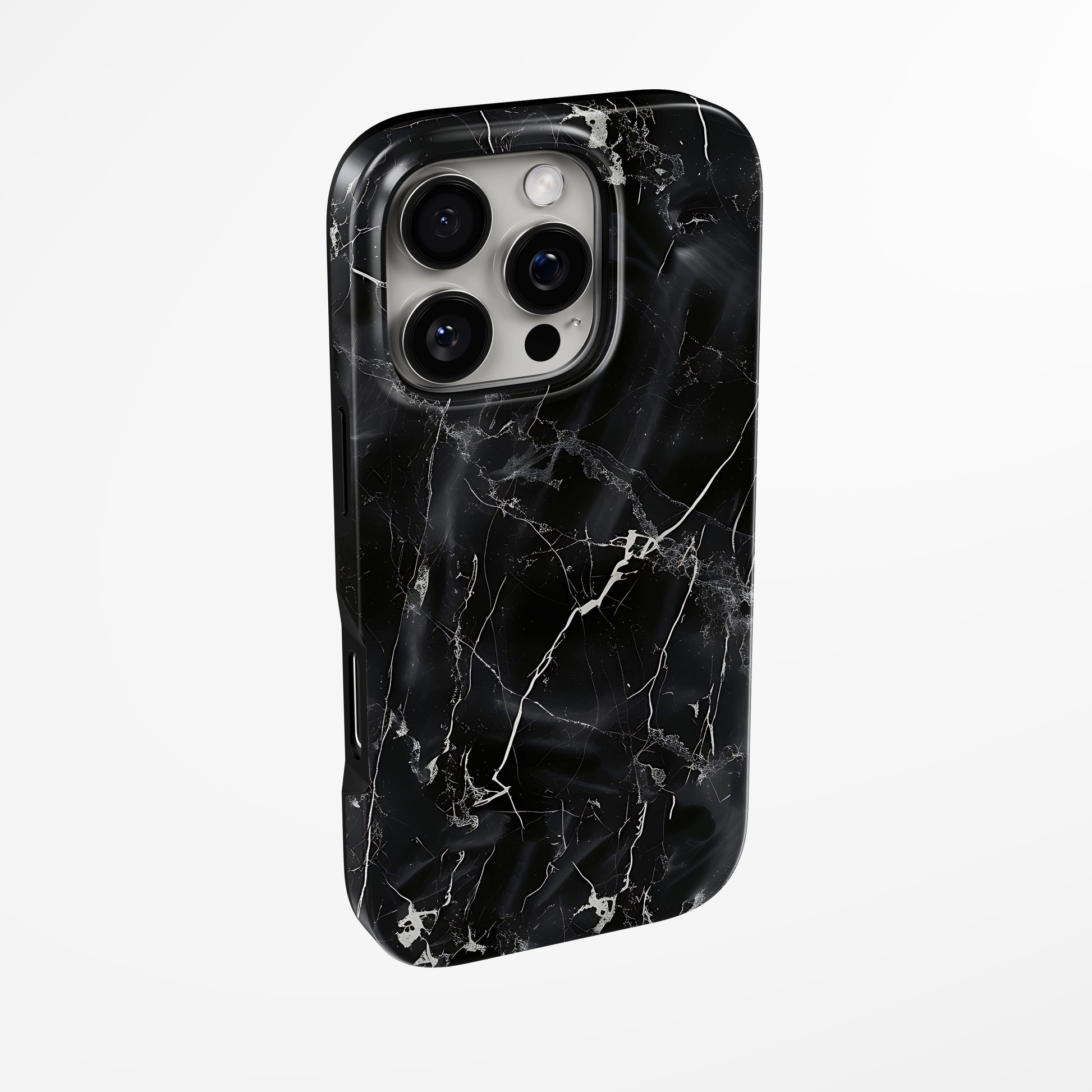 Side view of shell cover with design of  Cosmic Veins Magsafe Iphone Tough Case by Marivor